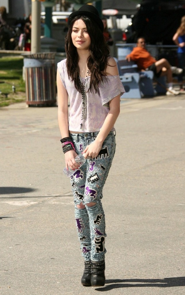 Miranda Cosgrove in Keith Haring by Patricia Fields Jeans : Celebrities