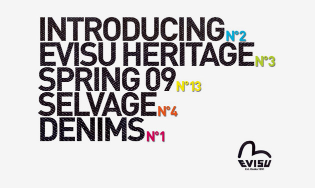 Evisu 2009 Spring Heritage Denim Collection Preview : DenimBlog